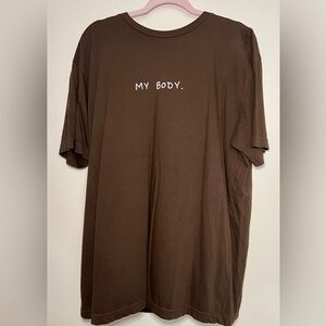 NWT Melodie Perrault “My Body” Shirt in Size XL